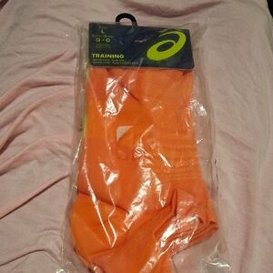 Asics Vibrant Orange Athletic Socks
